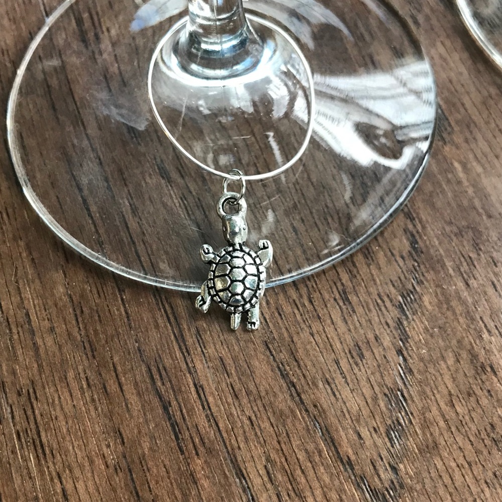 🌞Summer sale! 50% off! Ocean themed wine glass charm 4 pc set🌞